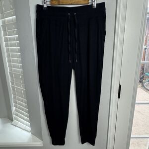 Freely black Ribbed‎ joggers with pockets Drawstring women L